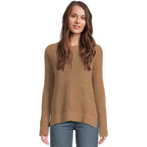 L.L.Bean Womens LLBean Mariner Shaker Mixed-Stitch Sweater Crewneck