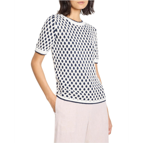 NICZOE Geo Tuck Stitch Sweater Tee