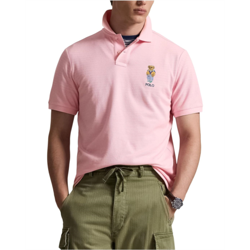 Mens Polo Ralph Lauren Classic Fit Polo Bear Mesh Polo Shirt