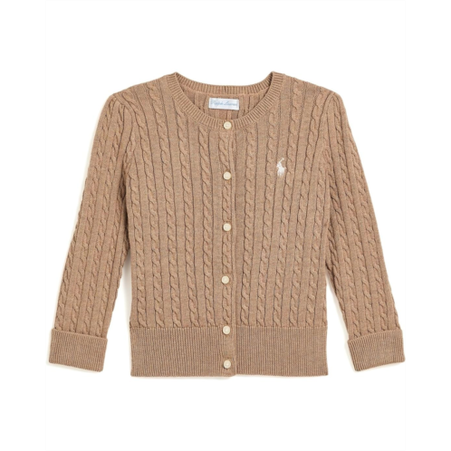 Girls Polo Ralph Lauren Kids Mini-Cable Cotton Cardigan (Infant)