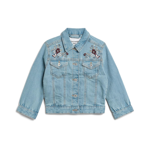 Girls abercrombie kids Embroidered Denim Jacket (Little Kid/Big Kid)