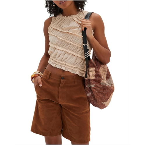 Free People Pink Sands Smocked Top