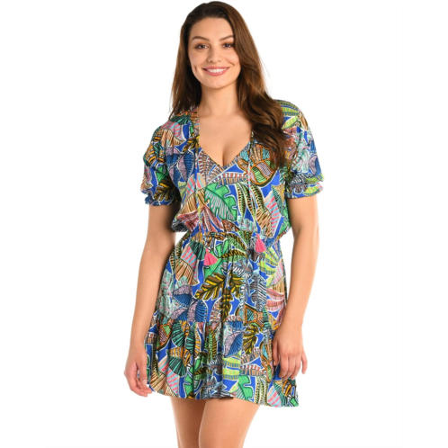 La Blanca Neon Nights V-Neck Dress