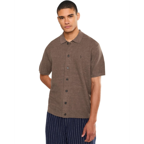 Mens Polo Ralph Lauren Cotton Linen Short Sleeve Cardigan