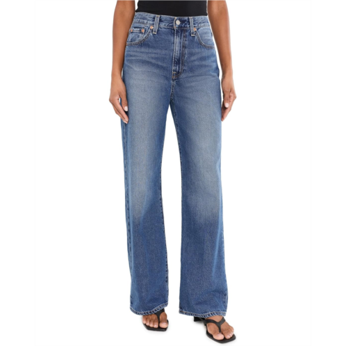 Womens Levis Premium Ribcage Wide Leg Jeans