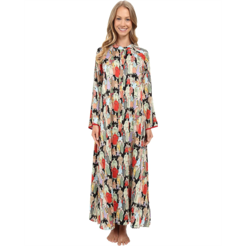 Womens Natori Dynasty Zip Caftan