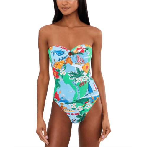 Womens Seafolly Viva Vacation Bandeau One-Piece