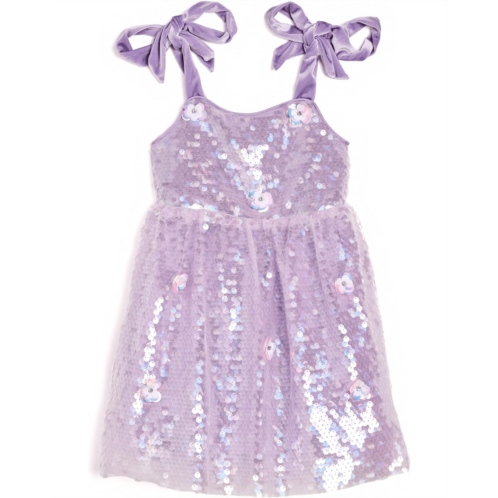 Lola and The Boys Lavender Daisy Sequin Dress (Toddler/Little Kid/Big Kid)