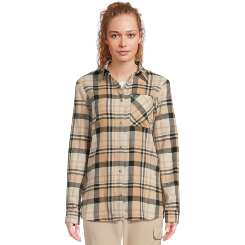Womens Columbia Calico Basin Flannel Long Sleeve Shirt
