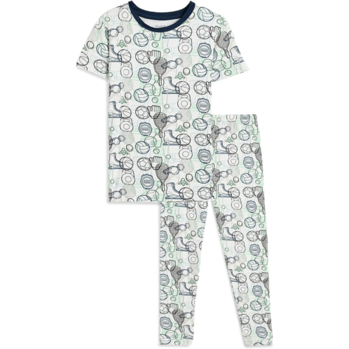 Kickee Pants Kids Print Short Sleeve Pajama Set (Toddler/Little Kid/Big Kid)