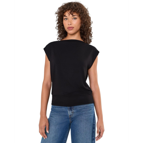 Womens Michael Stars Ines On-Off Shoulder Banded Top