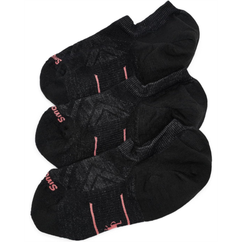 Womens Smartwool Run Zero Cushion No Show Socks 3-Pack