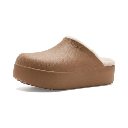 Womens Crocs Dylan Platform Lined Clogs Fuzzy Slippers