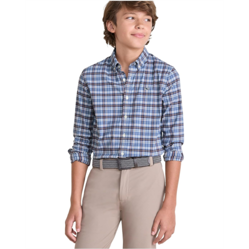 Vineyard Vines Kids Faraway Plaid Performance Cotton Shirt (Toddler/Little Kid/Big Kid)