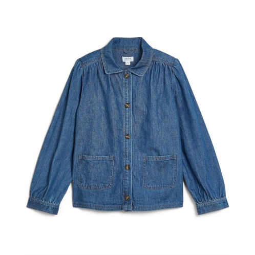 Girls Janie and Jack Denim Patch Jacket (Toddler/Little Kid/Big Kid)