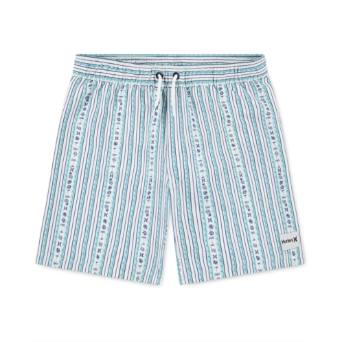 Boys Hurley Kids Mini Vacay Stripe Pull On Swim Trunk (Little Kid/Big Kid)