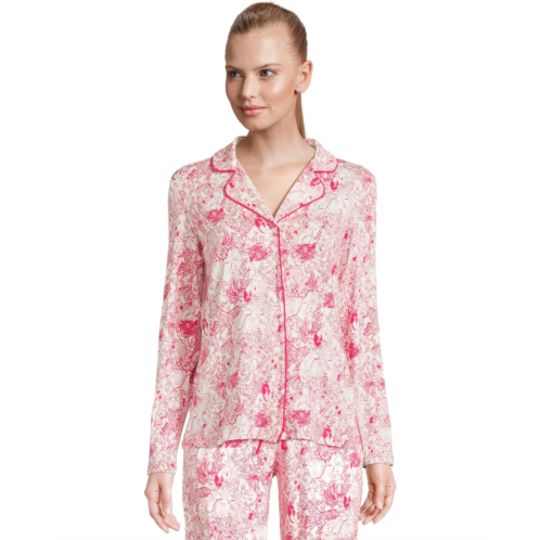 Lilly Pulitzer PJ Knit Long Sleeve Button-Up Top