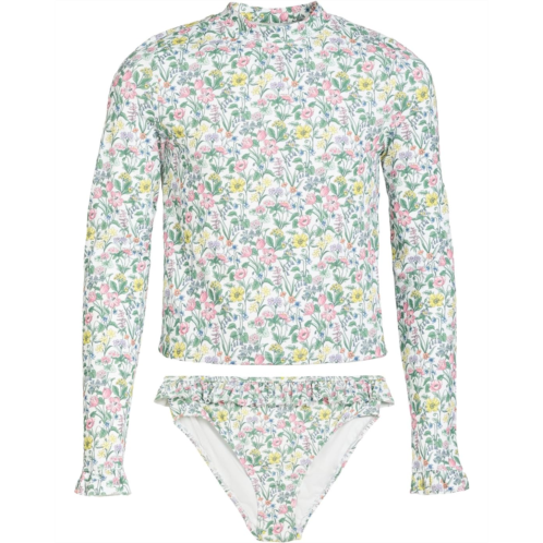 Janie and Jack Bow Rashguard Swim Set (Toddler/Little Kid/Big Kid)