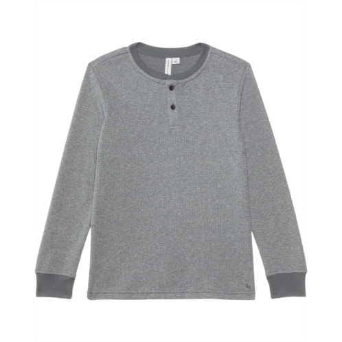 Janie and Jack Textured Stripe Henley (Toddler/Little Kid/Big Kid)