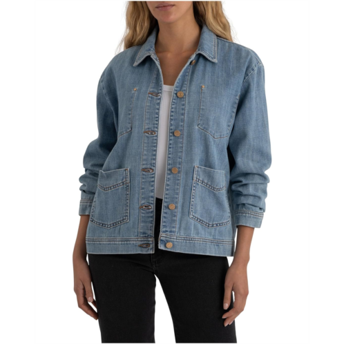 KUT from the Kloth Loretta-Long Sleeve Button Front Jacket