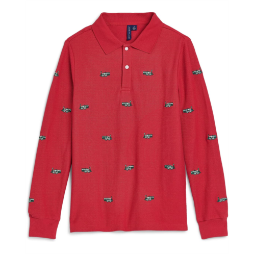 Boys Janie and Jack Embroidered Pique Polo (Toddler/Little Kid/Big Kid)