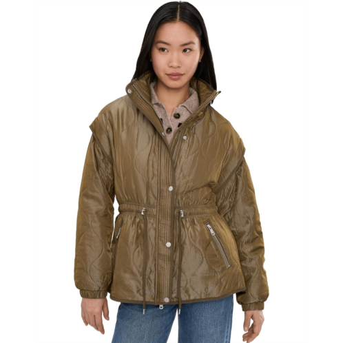 Avec Les Filles Quilted Jacket With Drawstring