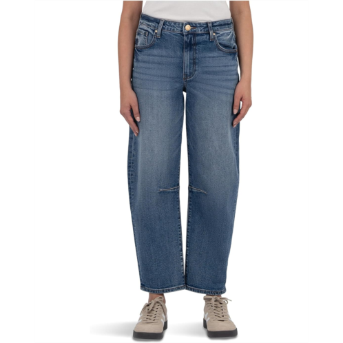 KUT from the Kloth Petite Ashley High Rise Slouchy Barrel Straight Leg