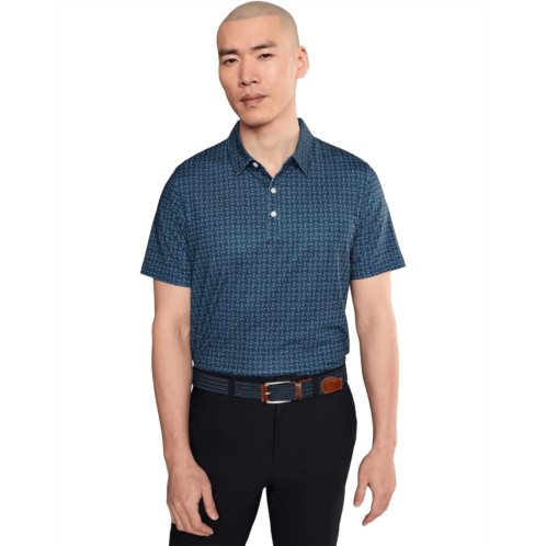 L.L.Bean Mens LLBean Comfort Stretch Performance Party Polo Short Sleeve Print