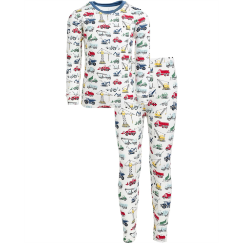 Kids Kickee Pants Kids Print Long Sleeve Pajama Set (Toddler/Little Kid/Big Kid)