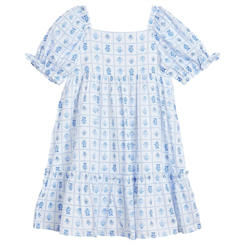 Girls Janie and Jack Tile Print Dress (Toddler/Little Kid/Big Kid)