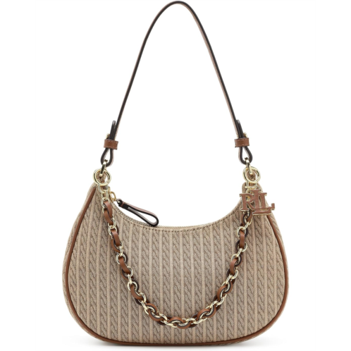 POLO Ralph Lauren Lauren Ralph Lauren Mini-Cable Medium Marcy Zip Shoulder Bag