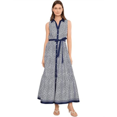CeCe Sleeveless Polo Shirt Midi Dress