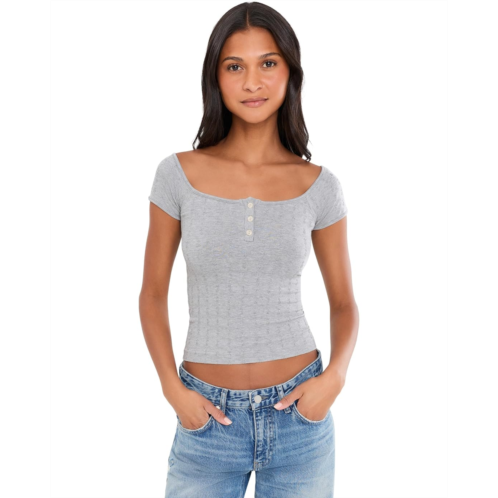 Womens Free People So Soft Smls Henley