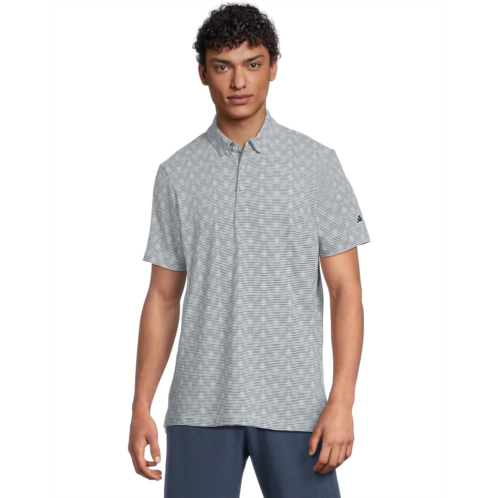 Adidas Golf Go-To Printed Stripe Golf Polo Shirt