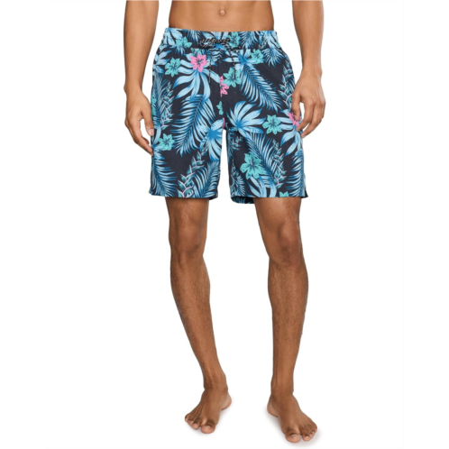 Mens Hurley Floral Volley Swim Shorts