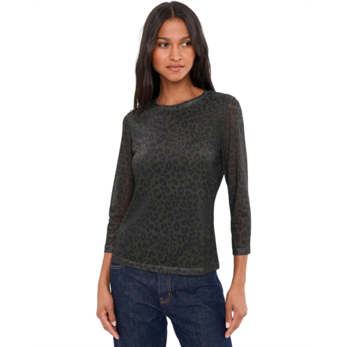 Sanctuary Mesh 3/4 Sleeve Top