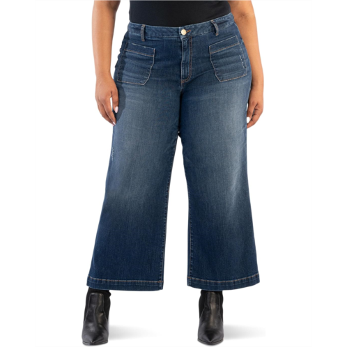KUT from the Kloth Plus Meg High Rise Wide Leg Patch Pockets - Reg Hem