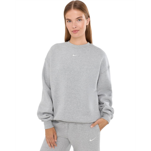 Womens Nike Studio Fleece Medium Weight Oversized Crew Neck Sweatshirt