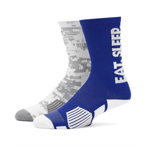 Unisex ChalkTalk SPORTS Guys Lacrosse Woven Mid-Calf Sock Set - Lax All Day (Little Kid/Big Kid/Adult)