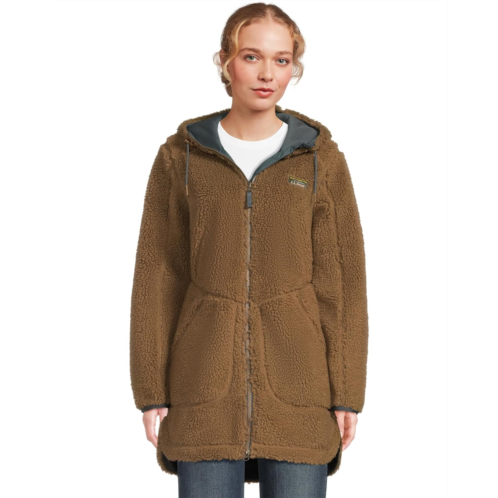 L.L.Bean Womens LLBean Mountain Pile Fleece Coat