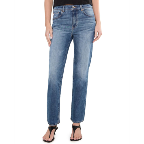 Womens AG Jeans Brinley Mid-Rise Straight Jeans
