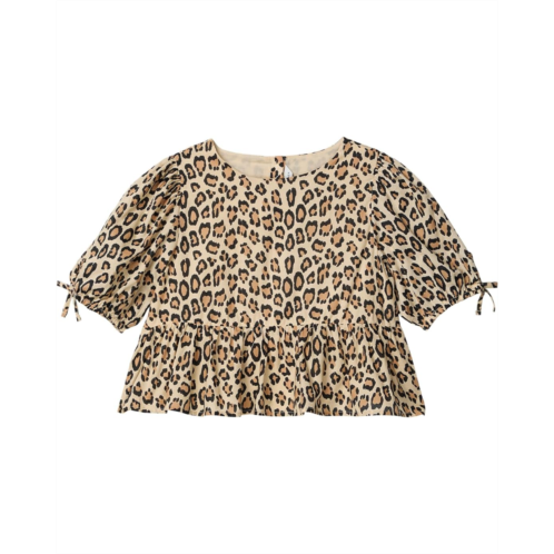 Janie and Jack Animal Print Blouse (Toddler/Little Kid/Big Kid) Janie and Jack Animal Print Blouse (Toddler/Little Kid/Big Kid)
