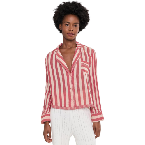 Womens Free People One and Done Pj Shirt