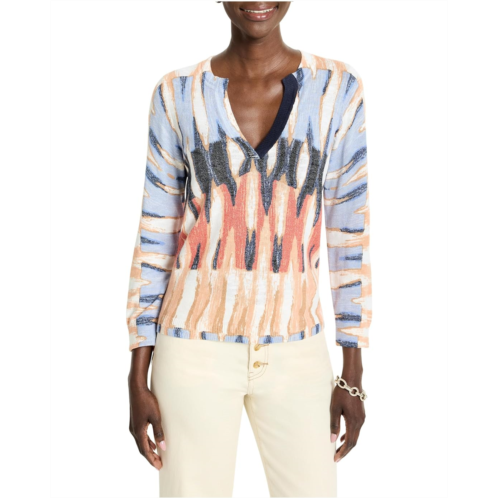 NICZOE Petite Criss Cross Cotton Slub Sweater