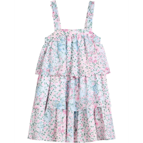 Girls Janie and Jack Bold Floral Tiered Dress (Toddler/Little Kid/Big Kid)