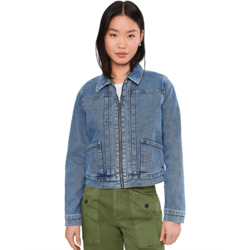 KUT from the Kloth Genevieve Zip Front Jacket With Slant Pockets