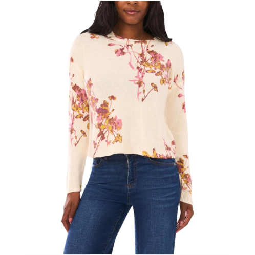 Womens Vince Camuto Electric Bouquets Crew Neck