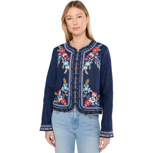 Johnny Was Linen Bolero Jacket