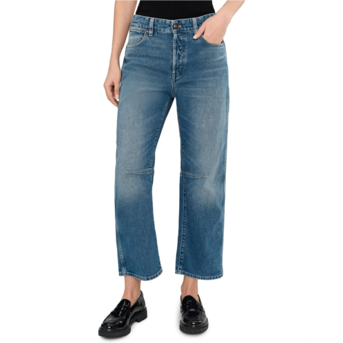 Madewell The Darted Barrel-Leg Jean in Retro Bright
