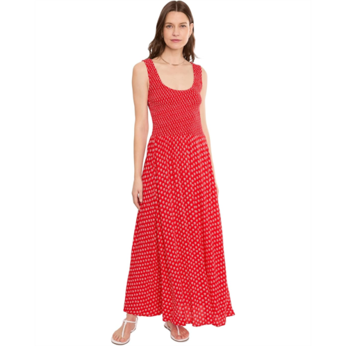 Womens Faherty Sophia Smocked Dress